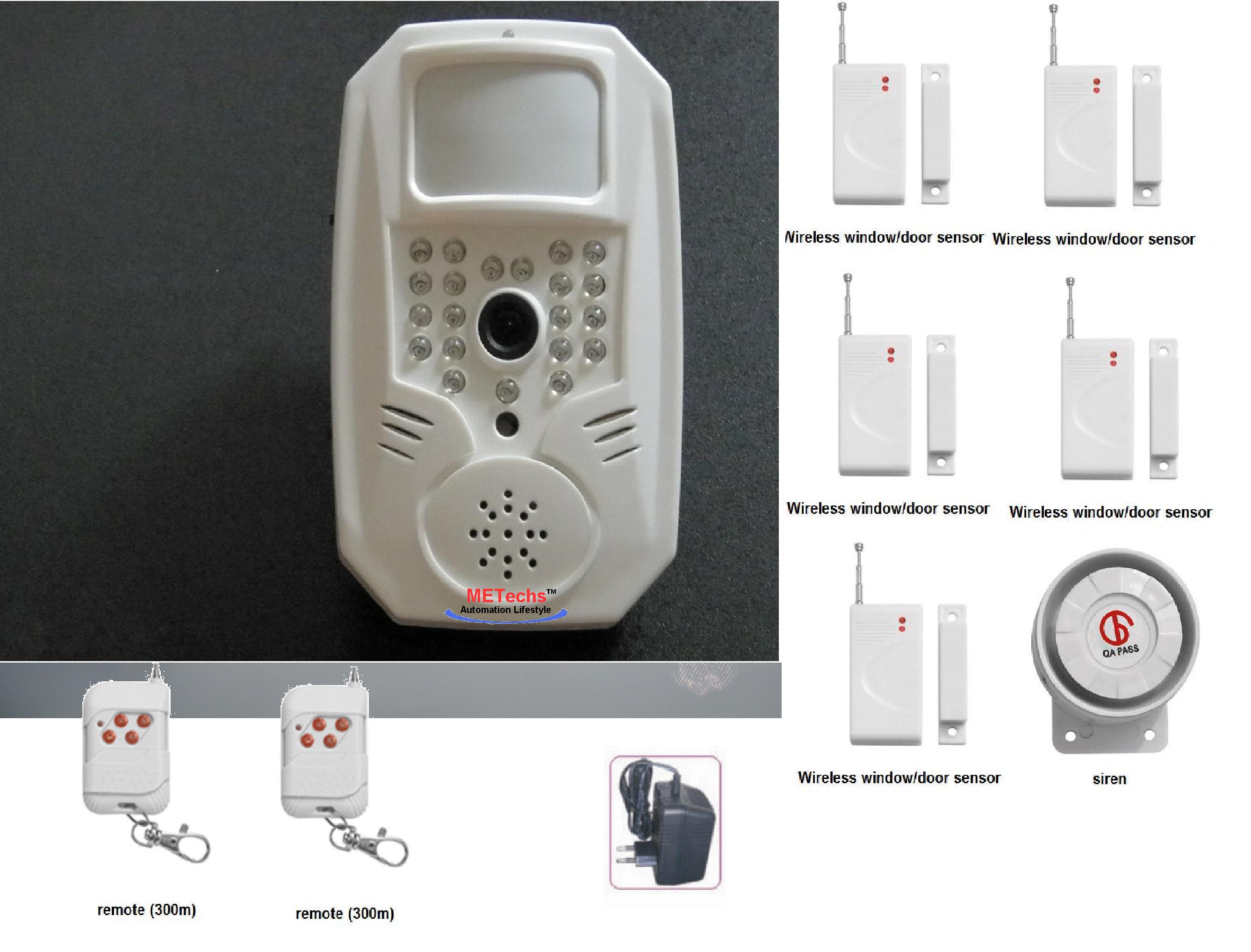 SMS/MMS GSM DVR Security Alarm Dialer No Landline Required M6E - Click Image to Close